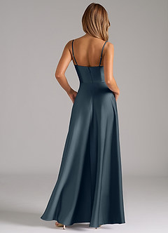 Azazie Elle Brautjungfernkleider A-Linie Plissee Stretch-Satin Kleid Zwielichtviolett image7