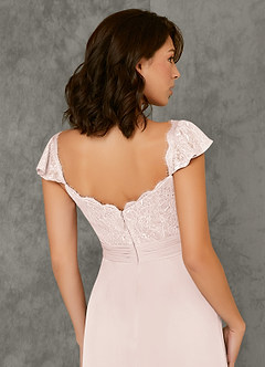 Azazie Jina Final Sale Agave A-Line Lace Dress image6