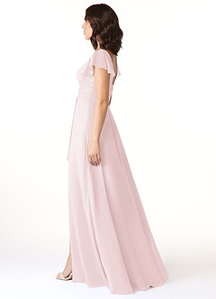 Azazie Omari Bridesmaid Dresses A-Line Chiffon Floor-Length Dress image3