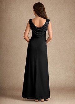 Azazie Henderson Mère de la mariée Robes Robe Trapèze en Paillettes Noir image2