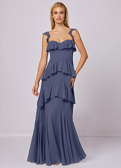 Barbie ♥ Azazie Bridesmaid Dresses Stormy A-Line Sweetheart Neckline Chiffon Dress image3