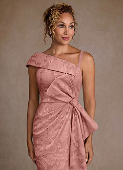 Azazie Hampton Mother of the Bride Dresses Rosette Mermaid One Shoulder Floral Burnout Dress image4