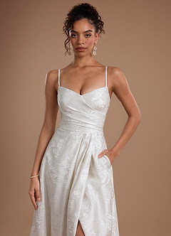 Vestido Perla De Marfil Largo Chasity image5