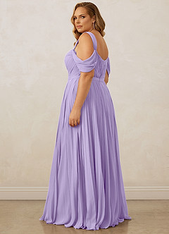Christian Siriano Bridal for Azazie 1013 Bridesmaid Dresses Lilac A-Line Off the Shoulder Chiffon Dress image15