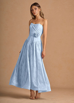 Doriane Azul Pálido Vestido largo image3