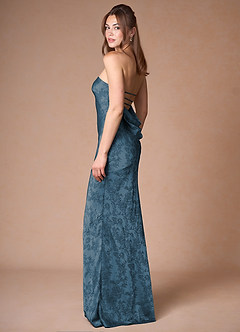 Ondine Navy Black Strapless Dress image4