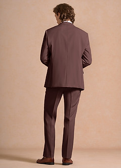 front James Espresso Structured Stretch Suit