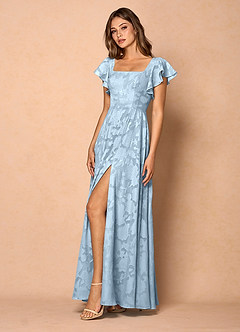 Anna Sky Blue Ruffled Maxi Dress image6