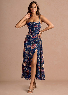 Aurra Bleumarin Multicolor Rochie midi image3