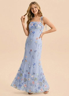 front Azazie Lia Junior Formal Dress