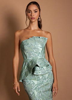 Vestido Salvia Plateada Largo Justine image4