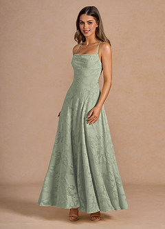 Vestido Pistacho Largo Irelia image5