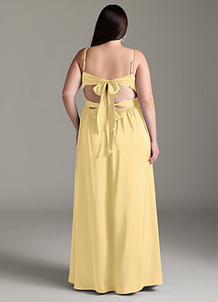 Azazie Zeya Bridesmaid Dresses Butter A-Line Pleated Stretch Satin Dress image10