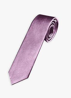 front Metallic Satin Wide Tie