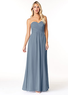 Azazie Yazmin Bridesmaid Dresses Twilight A-Line Sweetheart Neckline Chiffon Convertible Dress image4