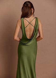 Cheryl 올리브 맥시 드레스 image5