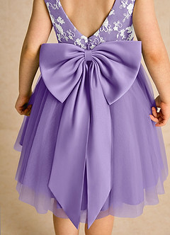 Azazie Butterfly Flower Girl Dresses Tahiti A-Line Lace Dress image6