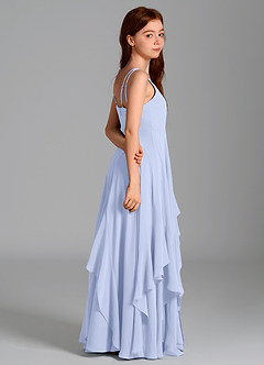 Azazie Karan Junior Ice A-Line Chiffon Dress image6
