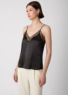 front Wasbare zijden camisole