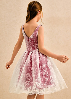 Azazie Cubbie Girls Formal Flower Girl Dresses Scarlet A-Line Lace Dress image2
