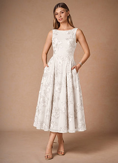 Casey Cloud White Midi Dress image5