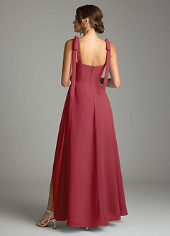 Azazie Debra 신부 들러리 드레스 A라인 포켓이 있는 쉬폰 바닥 길이 드레스 image10