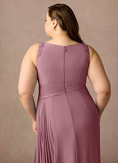 Azazie Galvan Mother of the Bride Dresses Vintage Mauve A-Line Sequins Chiffon Dress image14