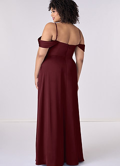 Barbie ♥ Azazie Venta Final Vestido de Barbie Pink de Satén Elástico de Corte en A Convertible con Vestidos sin tirantes image7