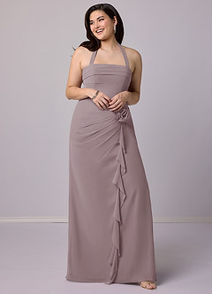 Barbie ♥ Azazie Bridesmaid Dresses Dusk Sheath Strapless Chiffon Convertible Dress image11