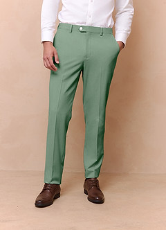 front James Matcha Structured Stretch Dress Pants
