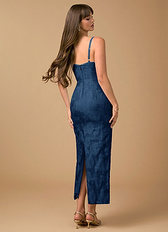 Abito Lungo Marino Scuro Odette image2