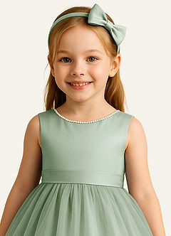 front Girls Satin Headband