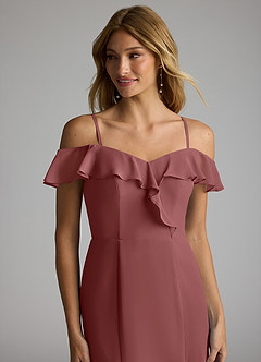 Azazie Sophie Bridesmaid Dresses Amethyst A-Line Off the Shoulder Chiffon Convertible Dress image2