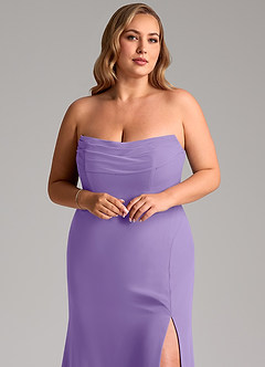 Azazie Saige Bridesmaid Dresses Tahiti A-Line Off the Shoulder Chiffon Convertible Dress image11