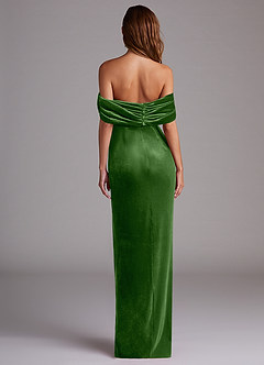 Azazie Shay Bridesmaid Dresses Ivy Sheath Off the Shoulder Velvet Convertible Dress image4