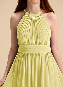 Azazie Malone Junior Klänning av A-Line i Chiffong Plisserad image8