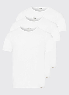 front Arlen White 3-Pack Crew Neck T-shirt