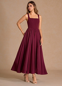 Cate Wine Maxi Dress image1