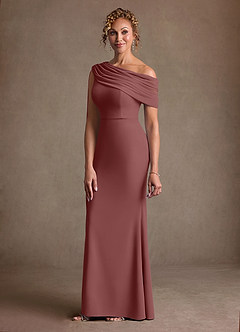 Azazie Bassi Suknie dla Matki Panny Młodej Syrena Zza ramienia Siatka Długość podłogi Sukienka image5