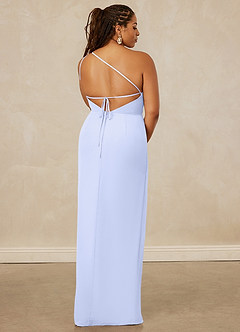 Christian Siriano Bridal for Azazie 1003 Bridesmaid Dresses Lavender Sheath One Shoulder Chiffon Dress image15