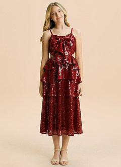 front Azazie Celine Junior Formal Dress