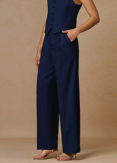 front Rowan Blue Refined Weave Performance pants