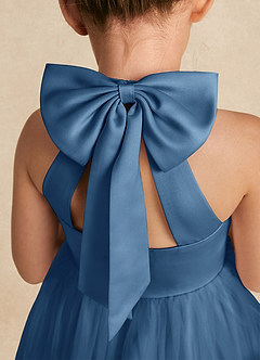 Azazie Bev Flower Girl Dresses Twilight A-Line Convertible Tulle Dress image5