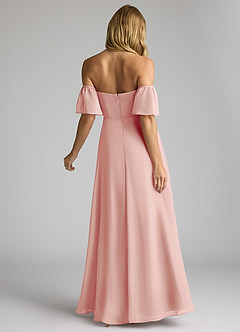 Azazie Sue At-home Try On Dresses Matcha A-Line Off the Shoulder Chiffon Convertible Dress image4
