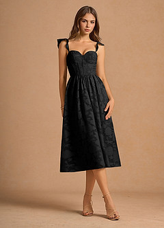 Camila Black Midi Dress image4