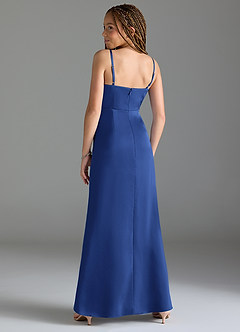 Azazie Maci Junior Klä av Sjöjungfru i Stretch Satin Plisserad image5