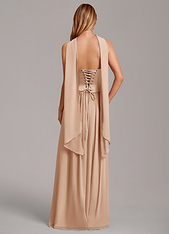 Azazie Cadence Suknie dla druhen Linia A Gorset Satyna elastyczna Do ziemi Sukienka image4