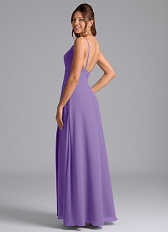 Azazie Sarella Bridesmaid Dresses Tahiti A-Line with Pockets Chiffon Dress image5