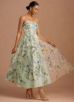 Evangeline Light Green Maxi Dress image6
