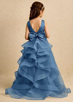 Azazie Lior Flower Girl Dresses Twilight Ball-Gown Pleated Tulle Dress image1